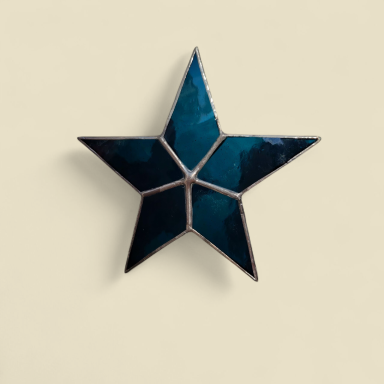 Étoile bleu marine moyenne - 10x10 cm